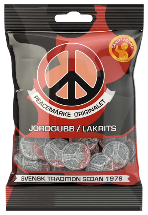 Peacemerke Jordbær&Lakris 80g