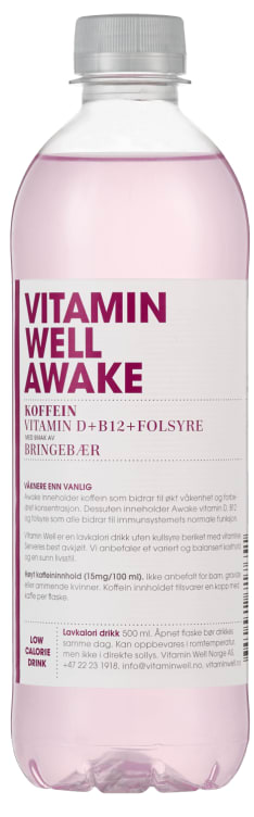 Vitamin Well Awake 0,5l flaske