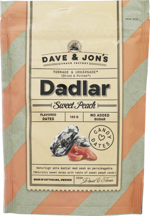 Product Image for Dave&Jon's Dadler Sweet Peach 125g