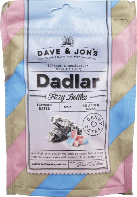 Bilde av Dave&Jon's Dadler Fizzy Bottles 125g