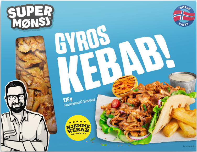 Gyroskebab 275g Super Mønsj