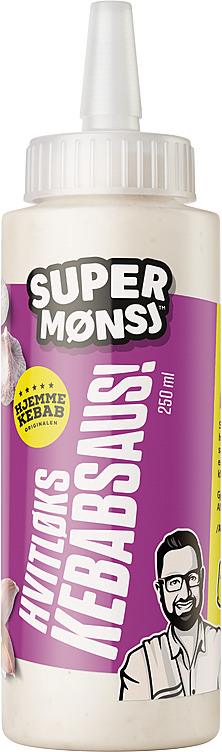 Hvitløkskebabsaus 250ml Super Mønsj