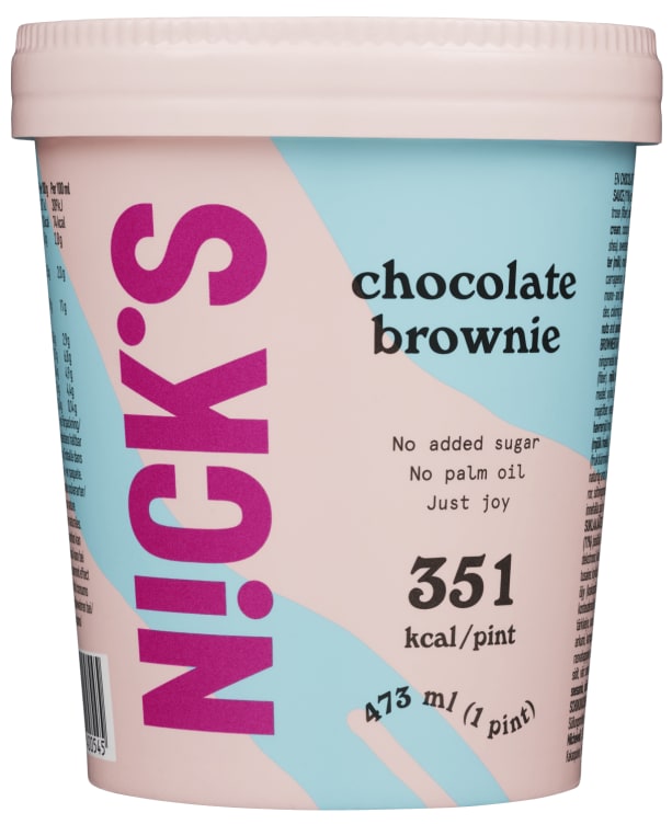 Nick's Iskrem Chocolate Brownie 473ml