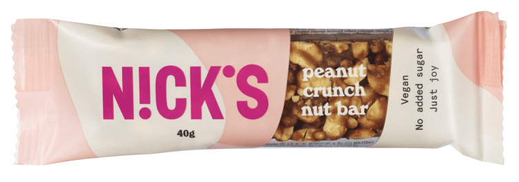Product Image for Nicks Nut Bar Peanøtt u/Sukker 40g