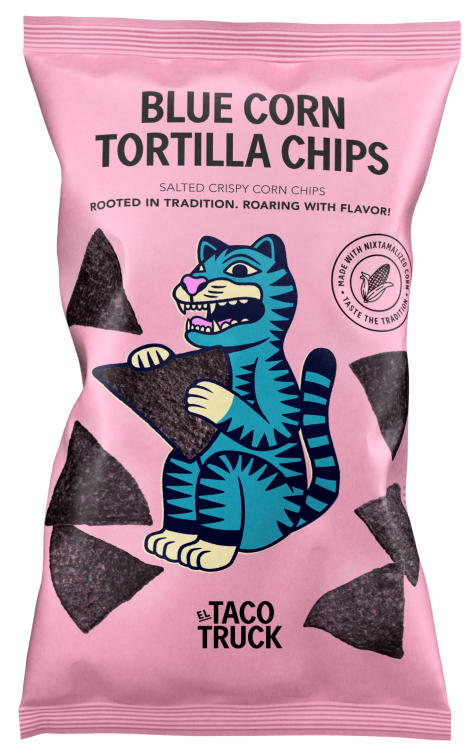 Corn Chips Salted Blue 185g El Taco Truck