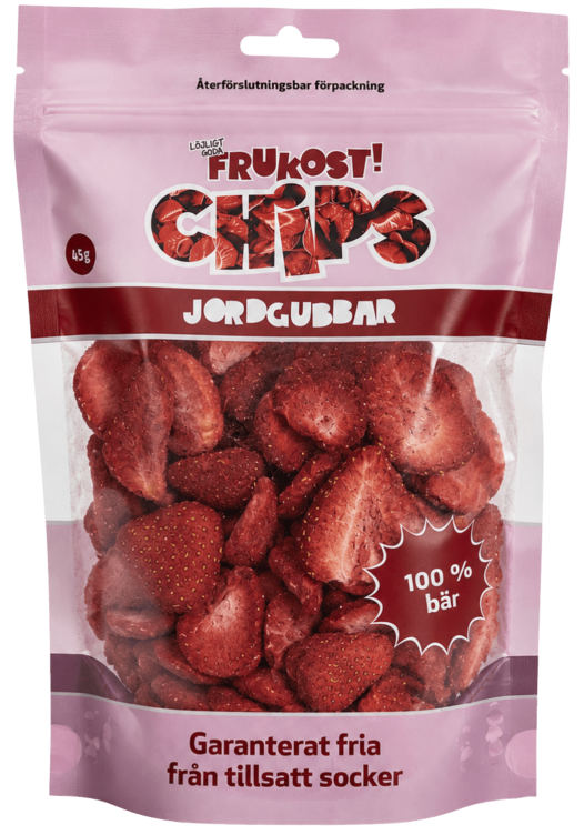 Jordbærchips Frysetørket 45g