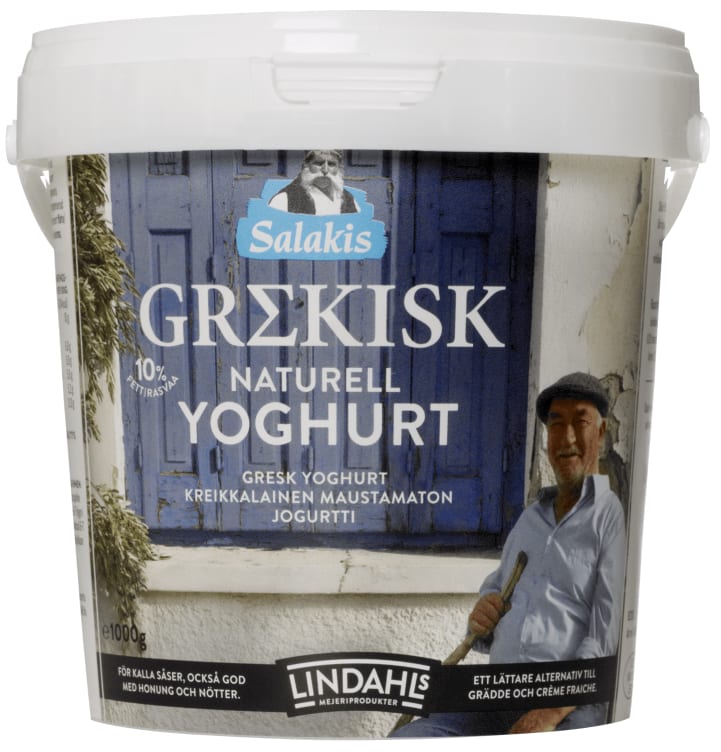 Yoghurt Grekisk 10% 1kg Salakis