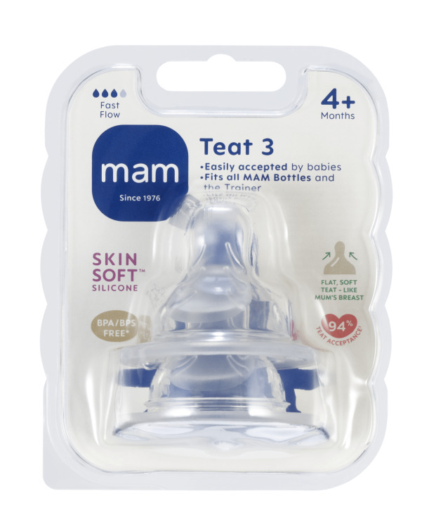 Flaskesmokk Teat Size3 Mam