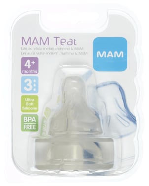 Flaskesmokk Teat Size3 Mam