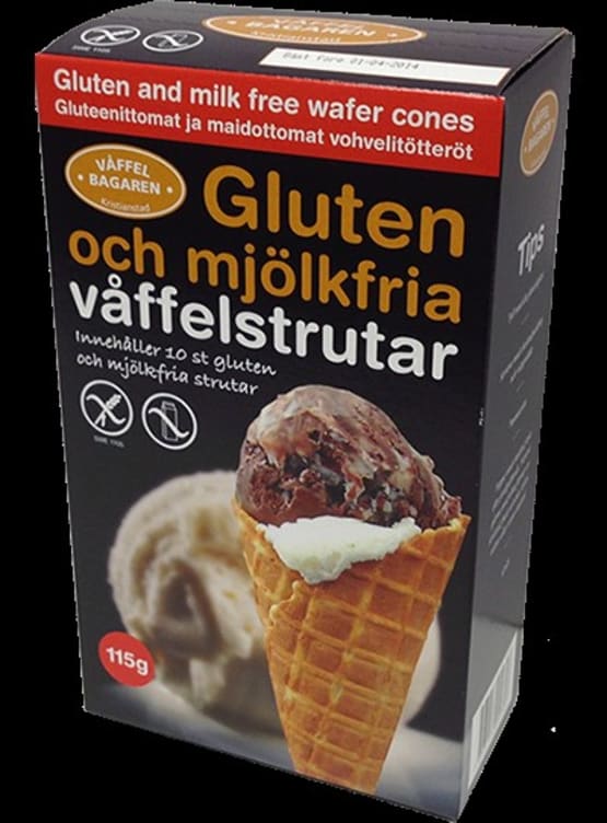 Iskjeks glutenfri 10stk Våffelbagaren