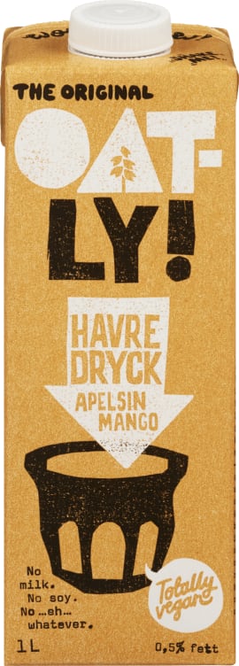 Havredrikk Appelsin&Mango 1l Oatly