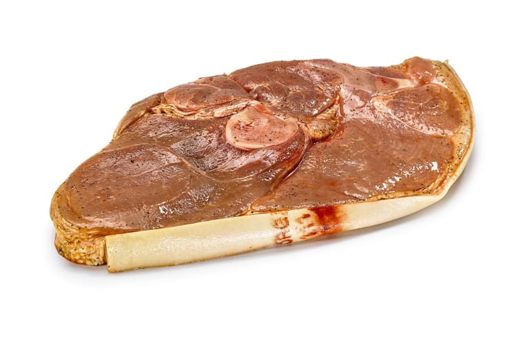 Flintstek Av Svin Marinert pr Kg