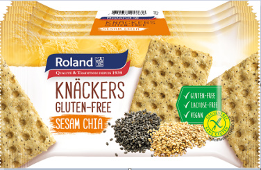 Crackers Sesam Chia glutenfri 140g Roland