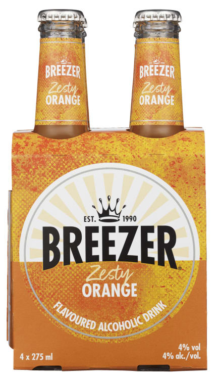 Bacardi Breezer Orange 27,5clx4 flaske