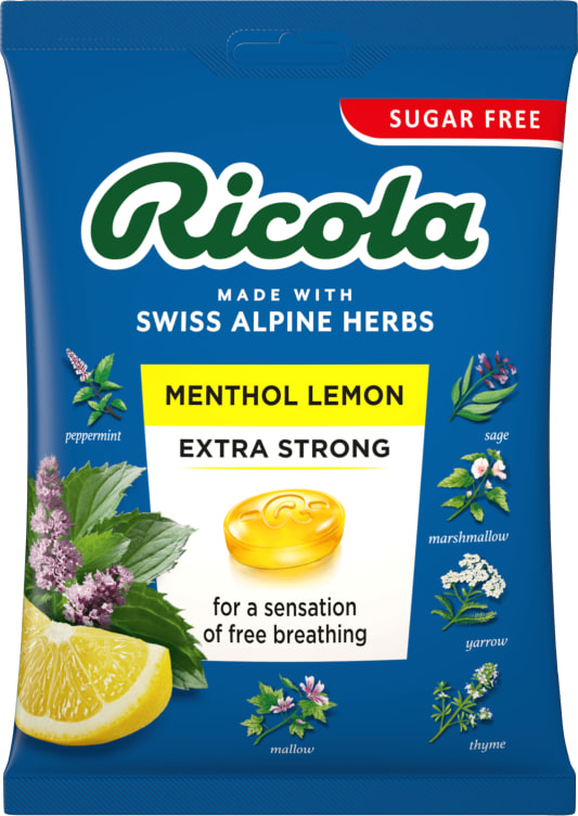 Ricola Menthol Extra Strong Lemon 68g