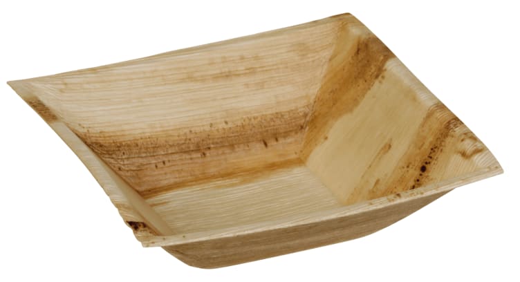 Palmebladtallerken Kheops 16x16cm 25stk Naturesse