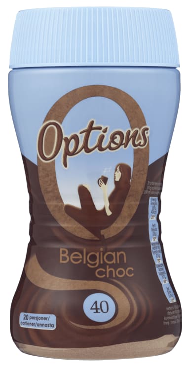 Sjokoladedrikk Belgian 220g Options