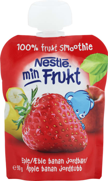 Min Frukt Smoothie Jordbær 6mnd 90g Nestle