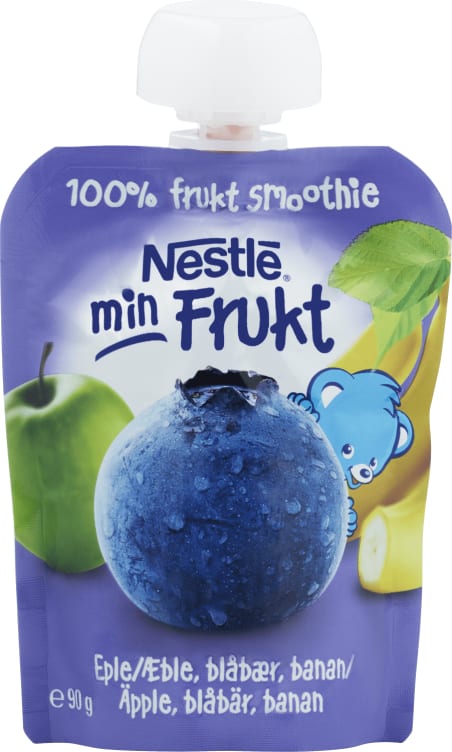 Min Frukt Smoothie Eple&Blåbær 90g Nestle - ?Kassalapp