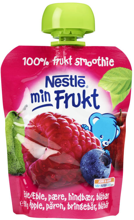 Min Frukt Smoothie Eple&Bringebær 90g