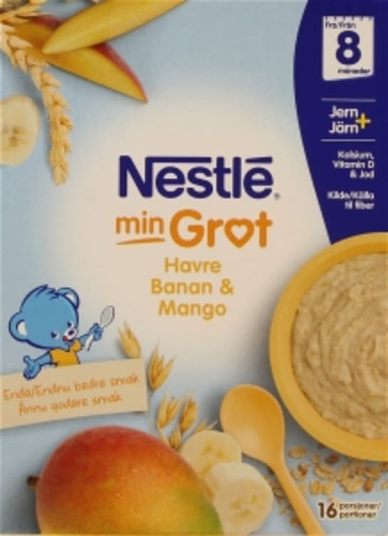 Min Grøt Havre Banan&Mango 8mnd 480g Nestle
