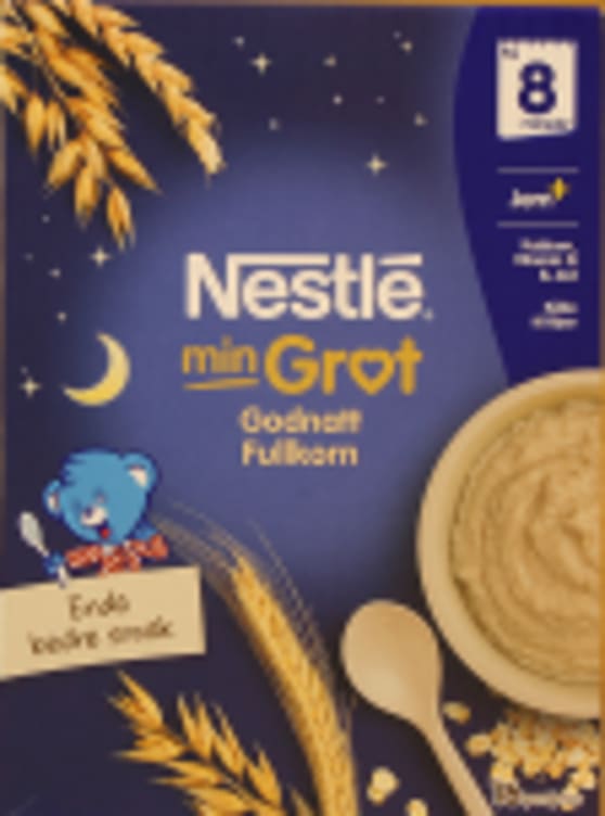 Min Grøt God Natt Fullkorn 8mnd 480g Nestle