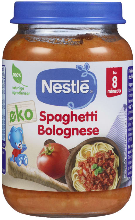 Spaghetti Bolognese 8mnd 190g Nestle