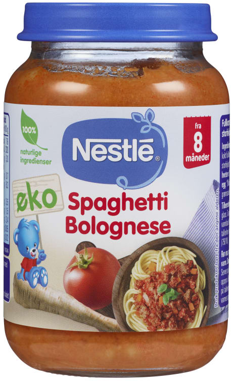 Bilde av Spaghetti Bolognese 8mnd 190g Nestle