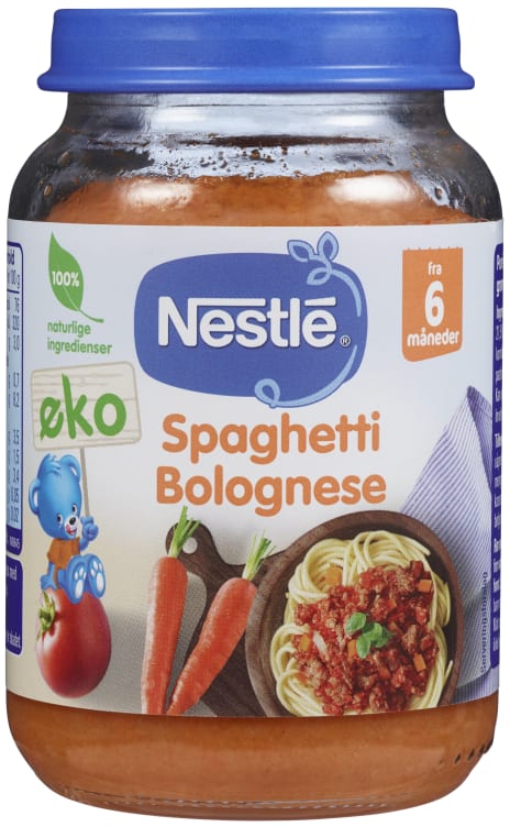 Spaghetti Bolognese 6mnd 190g Nestle