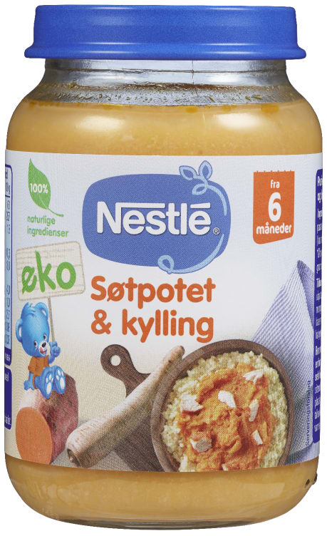 Bilde av Søtpotet&Kylling 6mnd 190g Nestle