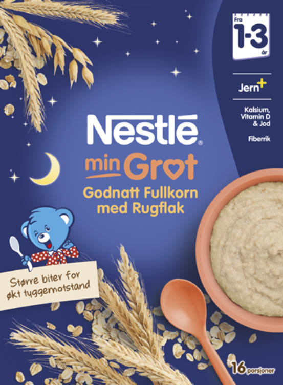Min Grøt God Natt Fullkorn 1-3år 480g Nestle
