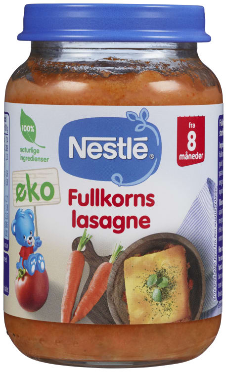 Fullkornslasagne 8mnd 190g Nestle