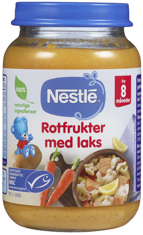 Rotfrukter m/Laks 8mnd 190g Nestle