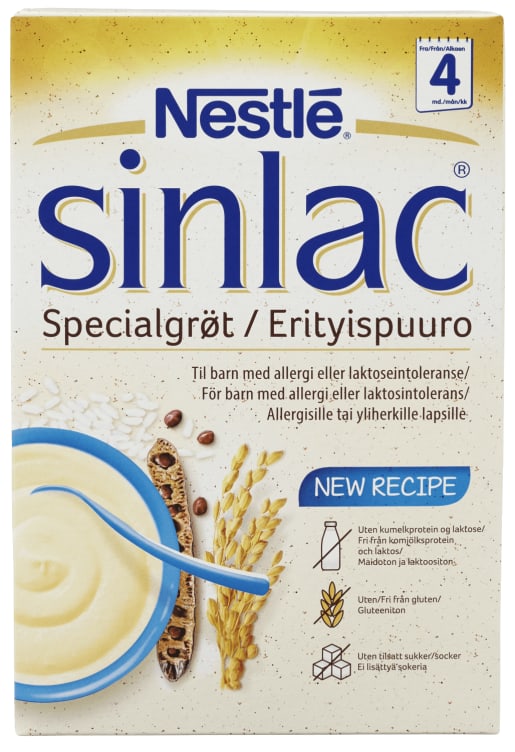 Spesialgrøt Sinlac 4mnd 500g Nestle