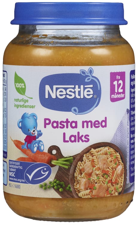 Pasta m/Laks 12mnd 190g Nestle