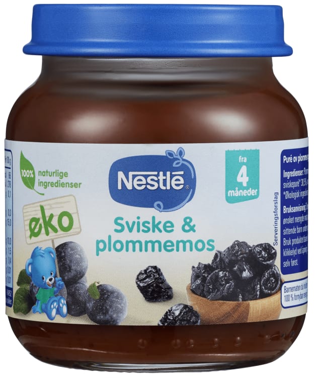 Sviske&Plommemos 4mnd 125g Nestle