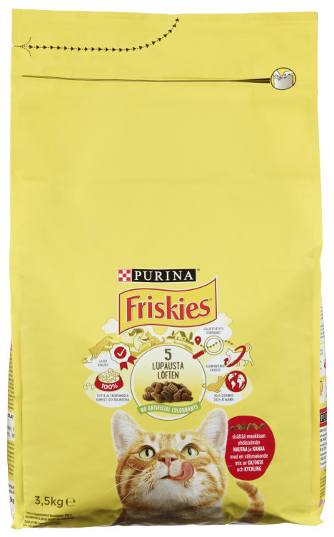 Friskies Okse/Kylling/Lever 3.5kg Purina