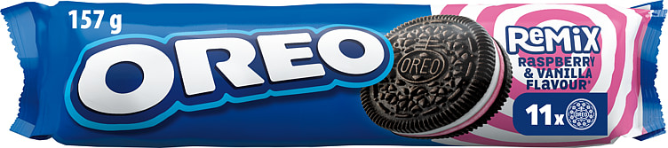 Product Image for Oreo Kjeks Vanilje&Bringebær Dobbel 157g