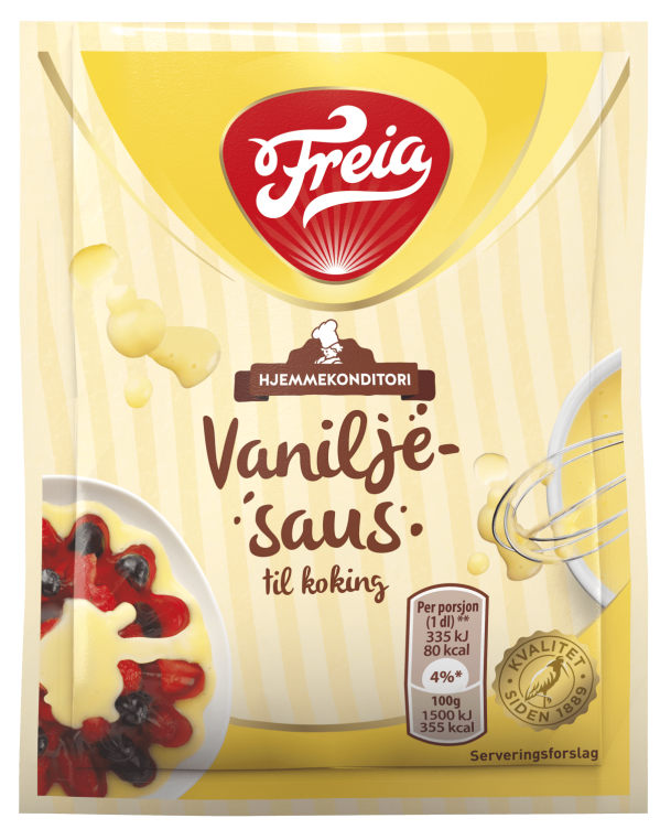 Vaniljesaus til Koking 19g Freia