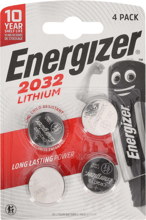 Bilde av Batterier Cr2032 Lithium 4stk Energizer