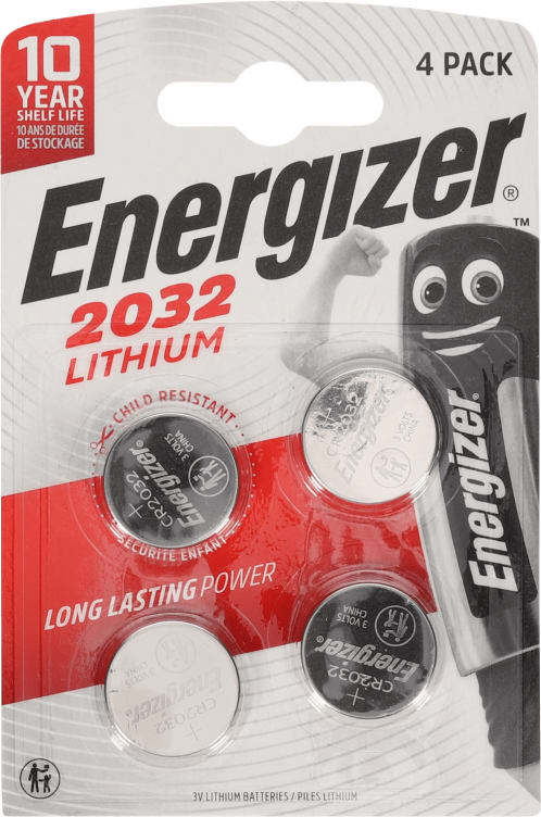 Batterier Cr2032 Lithium 4stk Energizer