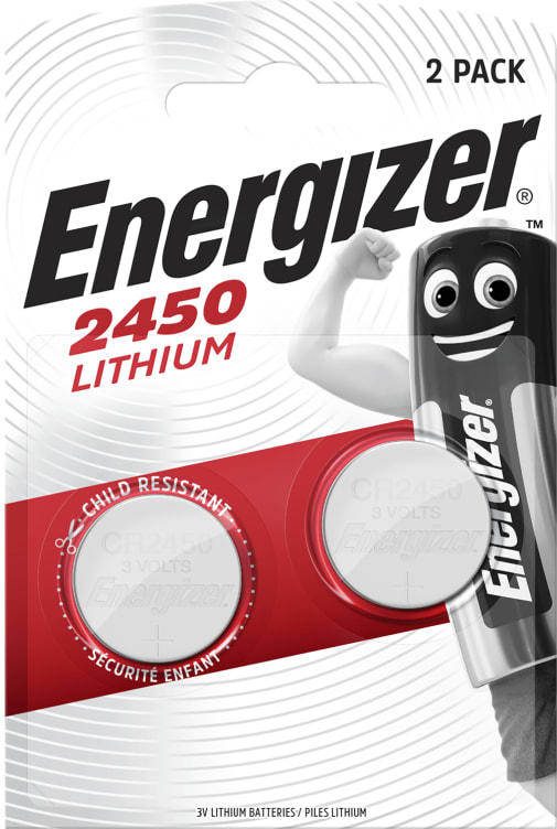 Batterier Cr2450 S 2stk Energizer