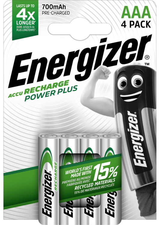 Bilde av Batterier Power+ Aaa Bp4 4stk Energizer