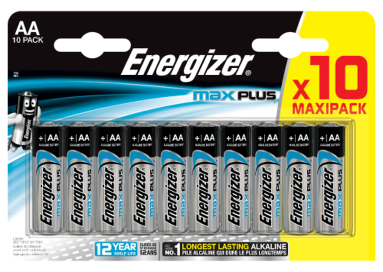 Batterier Aa Max Plus 10stk Energizer