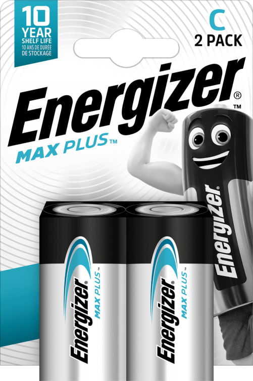 Batterier C Max Plus 2stk Energizer