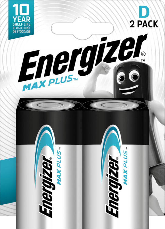 Bilde av Batterier D Max Plus 2stk Energizer