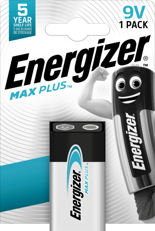 Bilde av Batterier 9v Max Plus 1stk Energizer