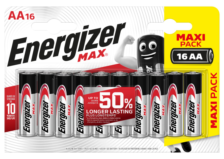 Batterier Max Aa/E91 16stk Energizer