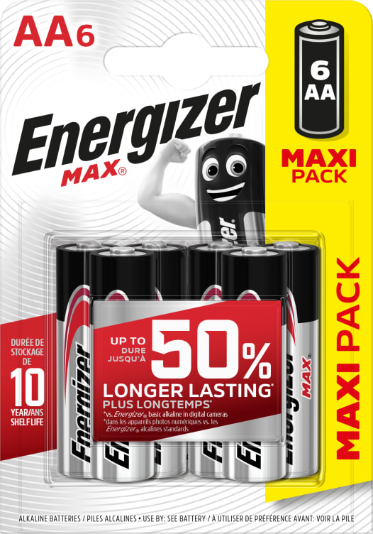 Batterier Aa Max 6stk Energizer