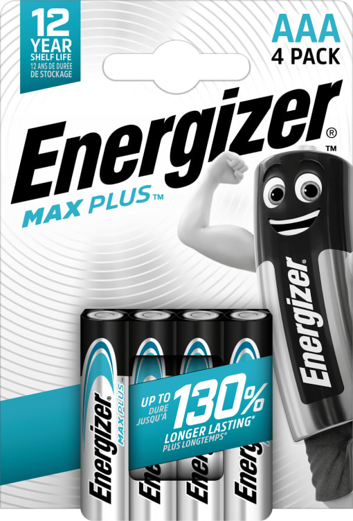 Bilde av Batterier Max Plus Alk Aaa 4stk Energizer